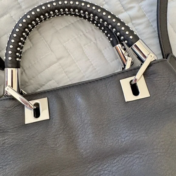 Vince Camuto Black Crossbody Bag with Silver Details - Picture 4 of 9